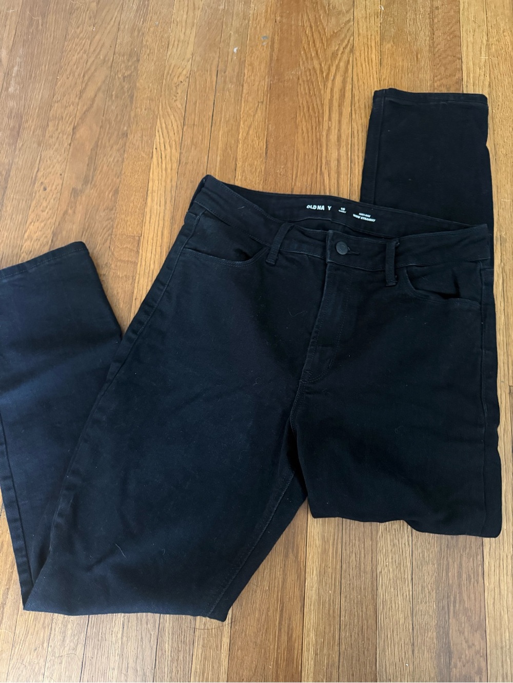 High-Rise Black Women's Jeans